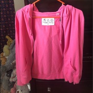 Pink zip up jacket